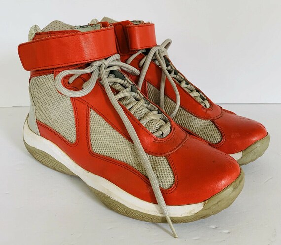Vintage Prada 7 High Top Athletic Shoes, Vintage P