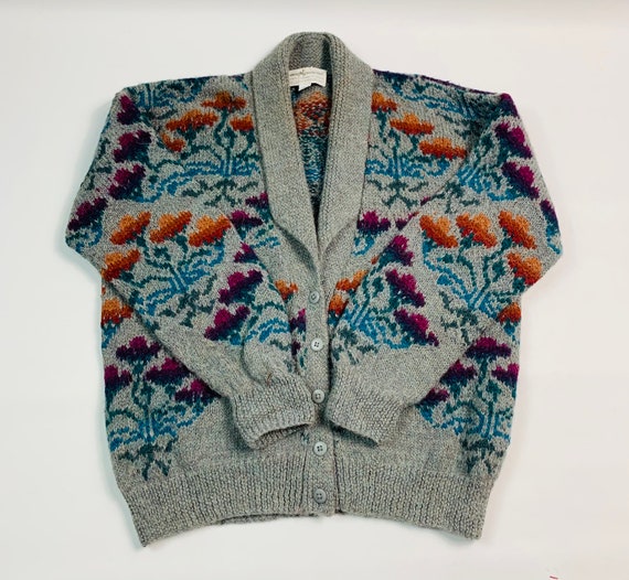 VTG Peruvian Connection Womens Small Floral Alpaca