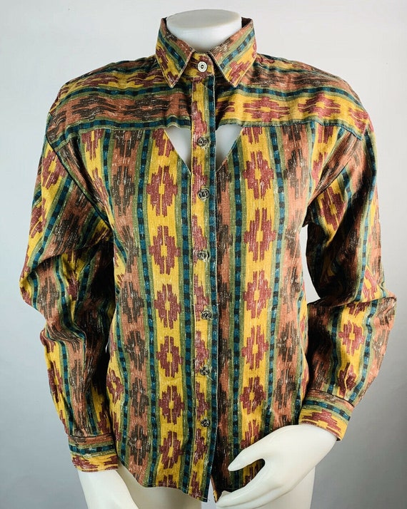 Hip Hop Vintage 90/'s Casual Button Down Shirts Multi Color Size XXL Old School