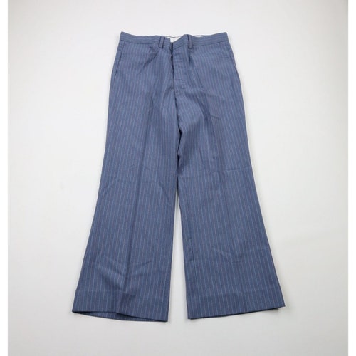 70s Streetwear shops Mens 34x29 Rainbow Striped Knit Flared Bell Bottoms Pants USA, Streetwear Rainbow Flared Pants, Rainbow Bell Bottoms Pants