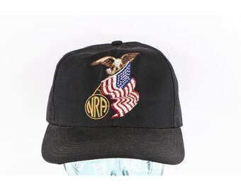 NRA National Rifle Association Millennium Endowment Member Black Baseball Hat NRA National Rifle Association Millennium Endowment Member Black Baseball Hat