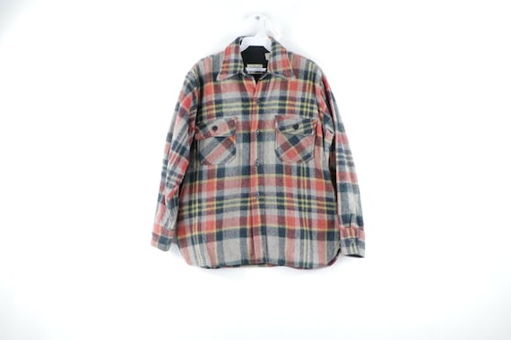70s Rockabilly Mens Medium CPO Double Pocket Wool