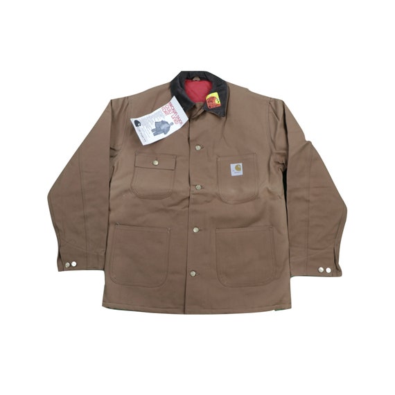 NOS Vintage 90s Carhartt Mens 46 Tall Spell Out Qu