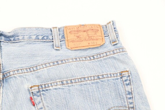 Vintage Levis 505 Regular Fit Thrashed Denim Jean… - image 10