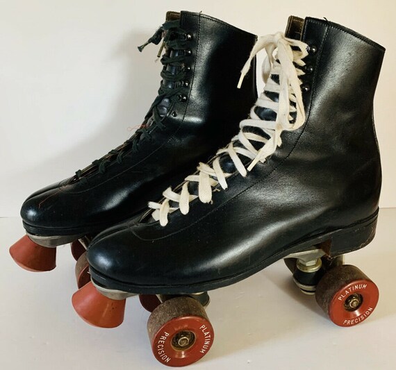 Vintage Precision Roller Derby Black Leather Rolle