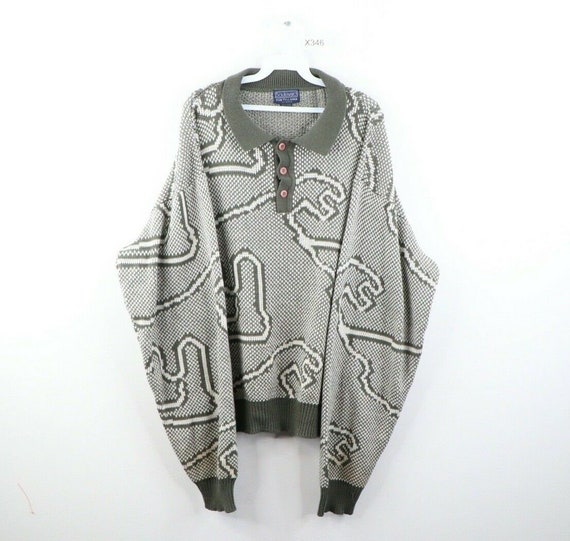 90s Streetwear Mens XL Tall Ed Bassmaster Collared
