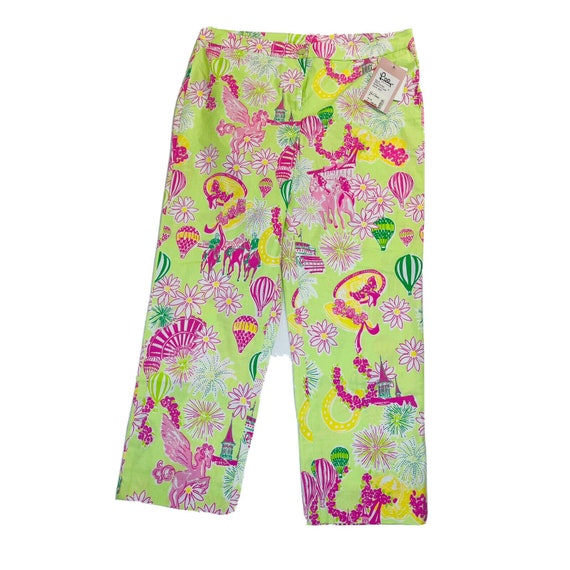 NOS 90s Lilly Pulitzer Womens 8 Lilly Capri in Palm Green - Etsy Ireland