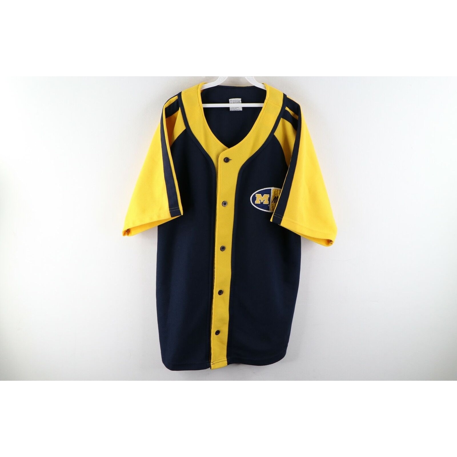 90s Mens XL University of Michigan Wolverines Spell Out Ringer T-Shirt 90s University of Michigan Ringer T Shirt 90s Michigan T Shirt,