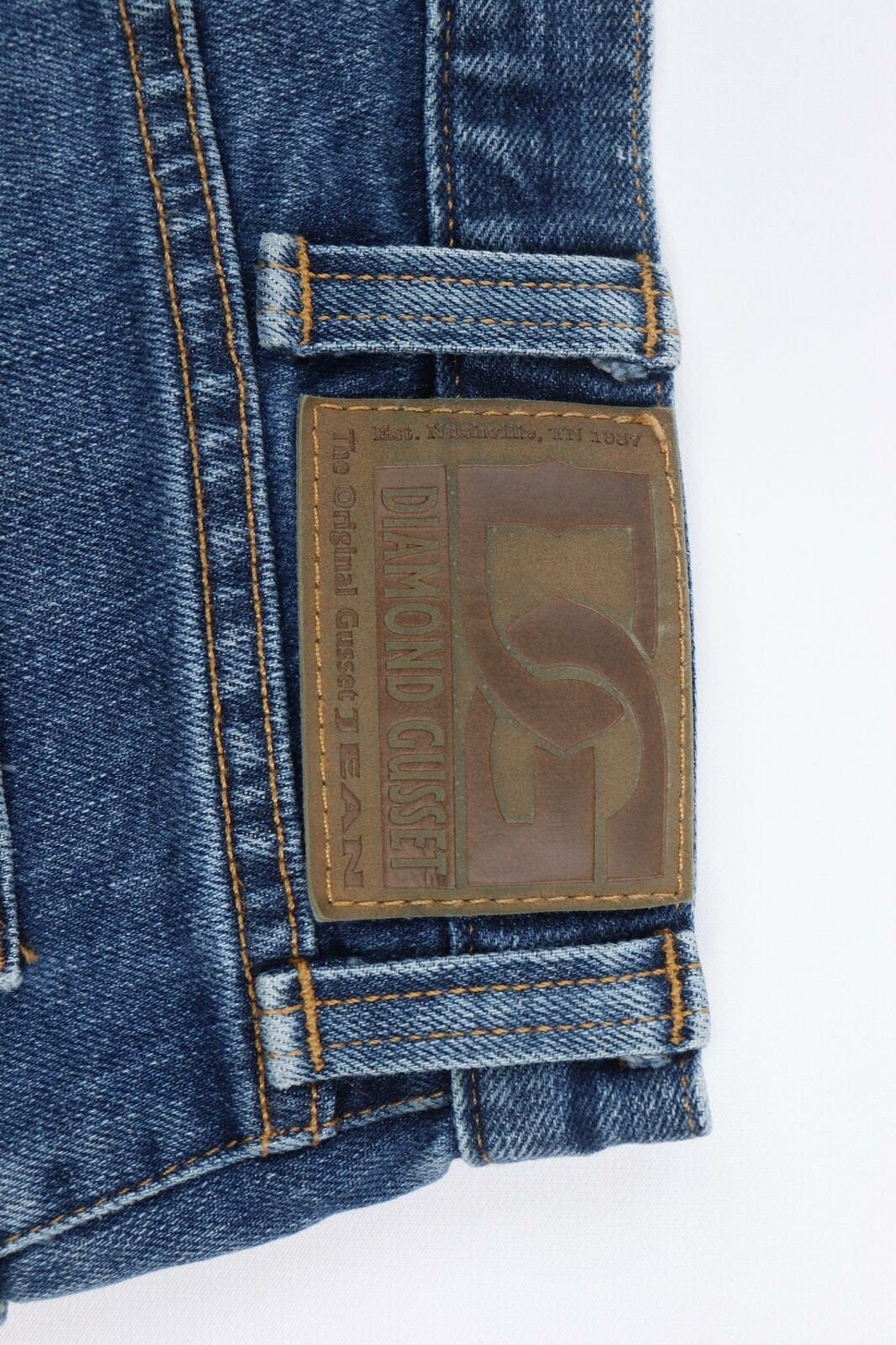 90s Diamond Gusset Mens 33x29 Gusseted Distressed Bootcut - Etsy