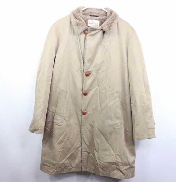70s Zero King Mens Size 44 Faux Shearling Lined Ov