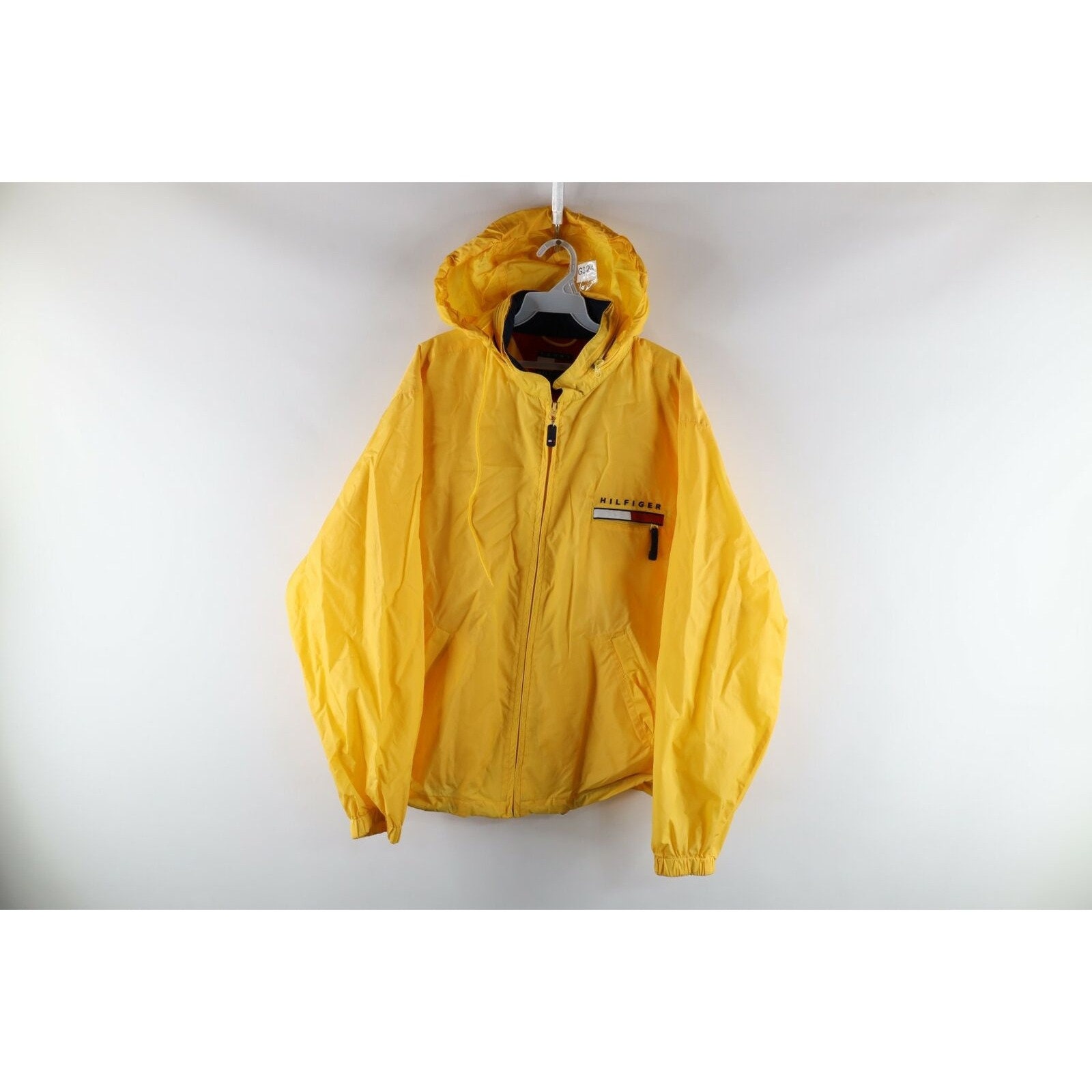 90s Tommy Hilfiger Yellow Jacket - Etsy