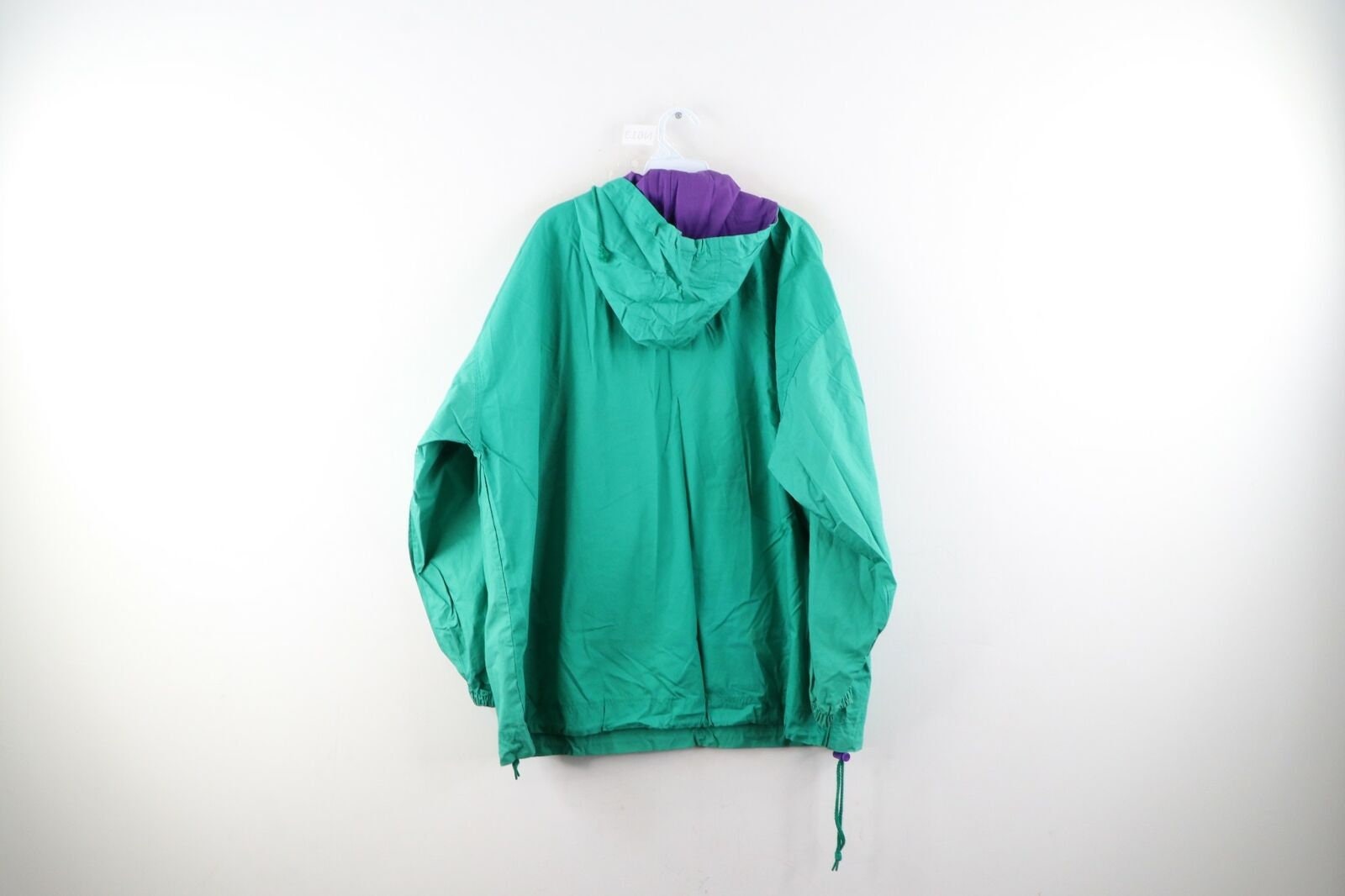 90s Streetwear Mens XL Blank Faded Pullover Hooded Anorak | Etsy