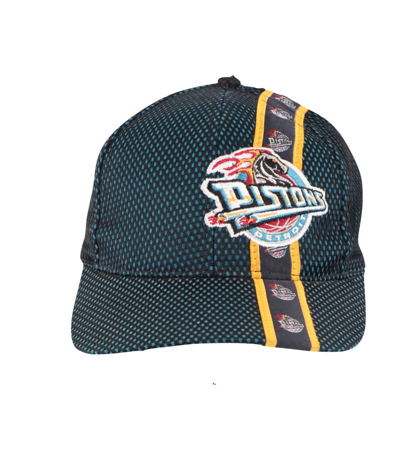 90s Detroit Pistons Basketball Horse Flames Taped Logo Spell Etsy