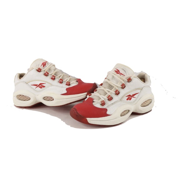 90s Reebok Low Allen Iverson Basketball Shoes White - Etsy