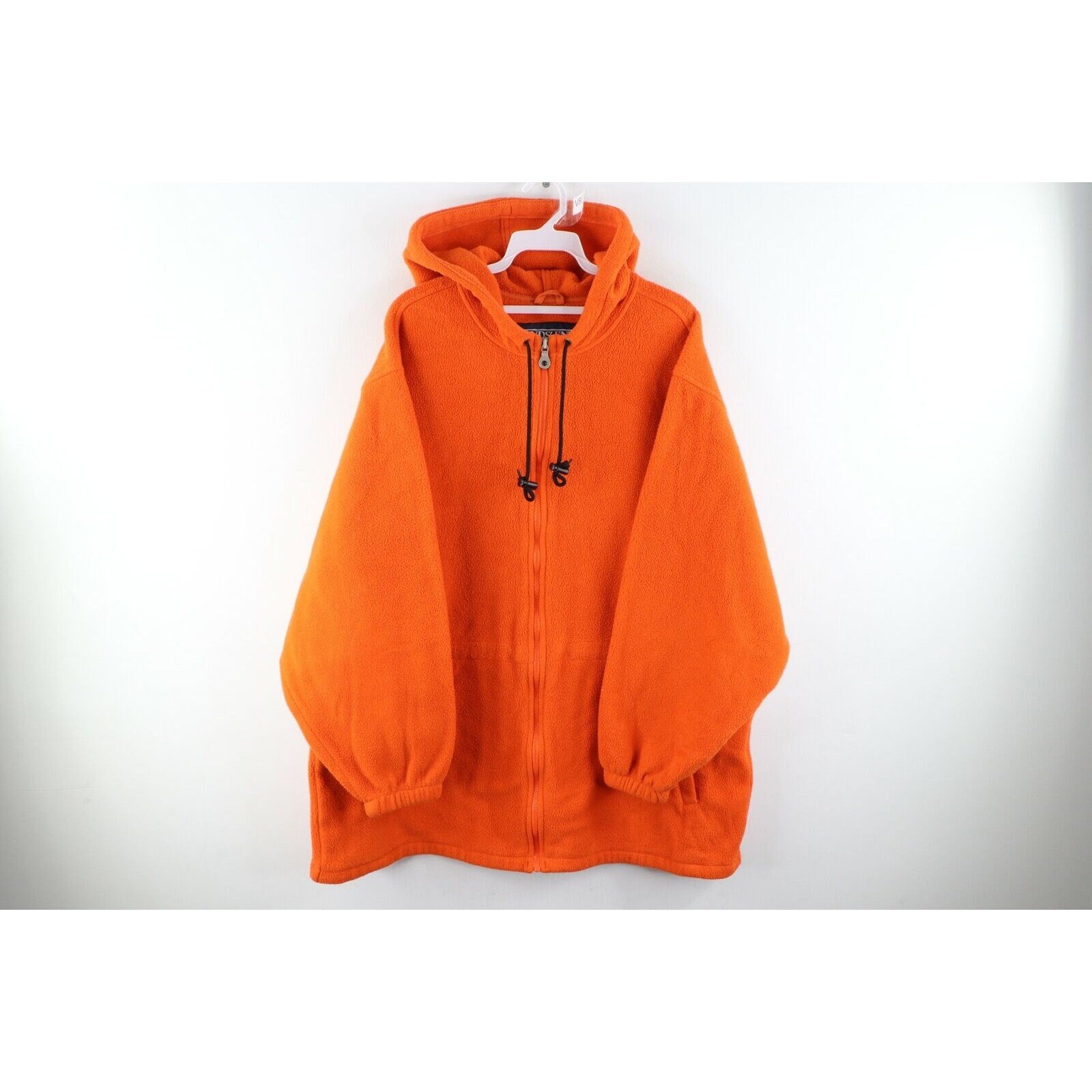 orange fleece coat