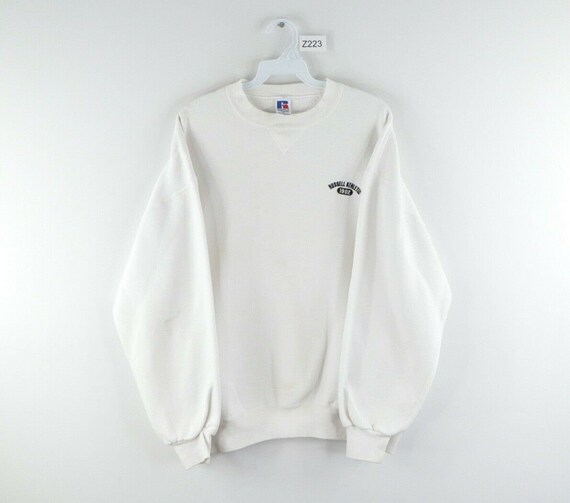 90s Russell Athletic Mens XL Spell Out Blank Crewn