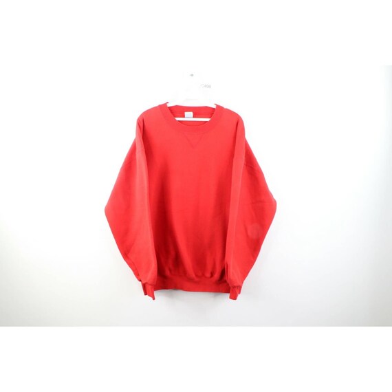 90s Russell Athletic Mens 2XL Blank Faded Crewneck