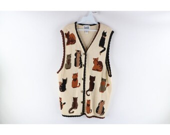 Cat Cardigan - Etsy