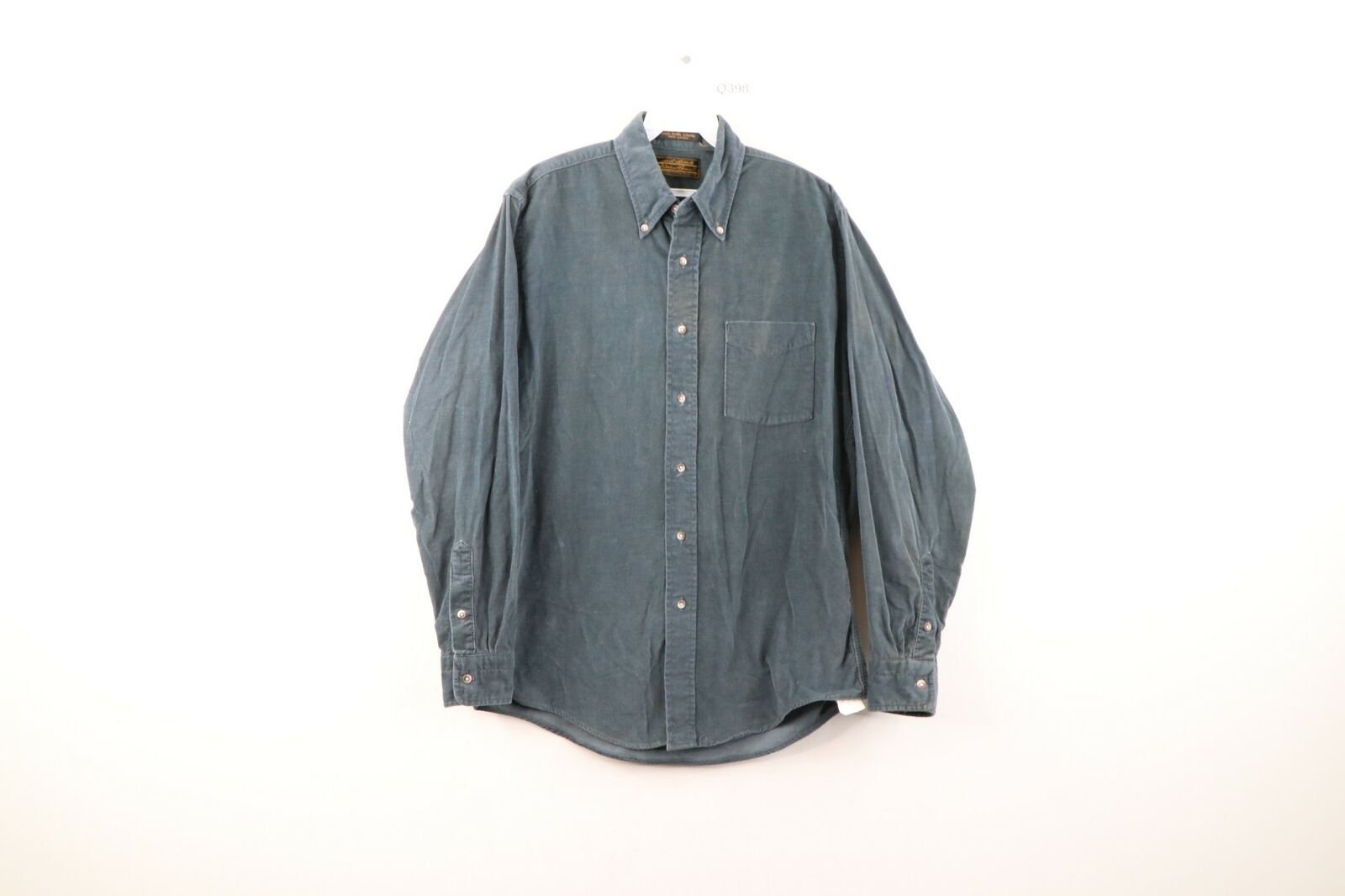 アスペジ レディース 85098 BLUE corduroy long-sleeve shirt シャツ トップス 【メール便なら送料無料】 シャツ
