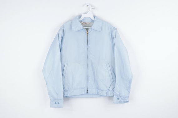 60s Rockabilly Mens Small Lined Full Zip Bomber Ja