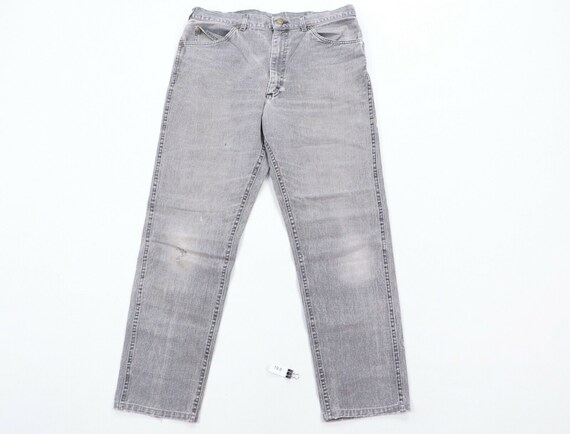 70s Lee Mens 34x29 Rockabilly Straight Leg Distres