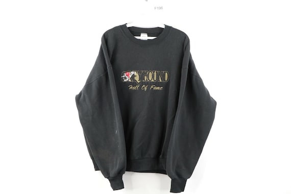 90s Mens XL Greyhound Hall of Fame Dog Spell Out F