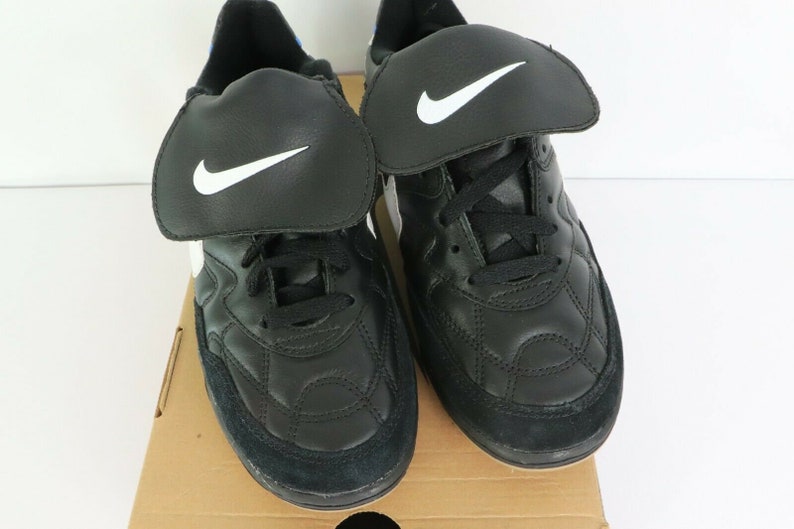 NOS 90s Nike Tiempo Pro TR Indoor Soccer Shoes Black Leather | Etsy