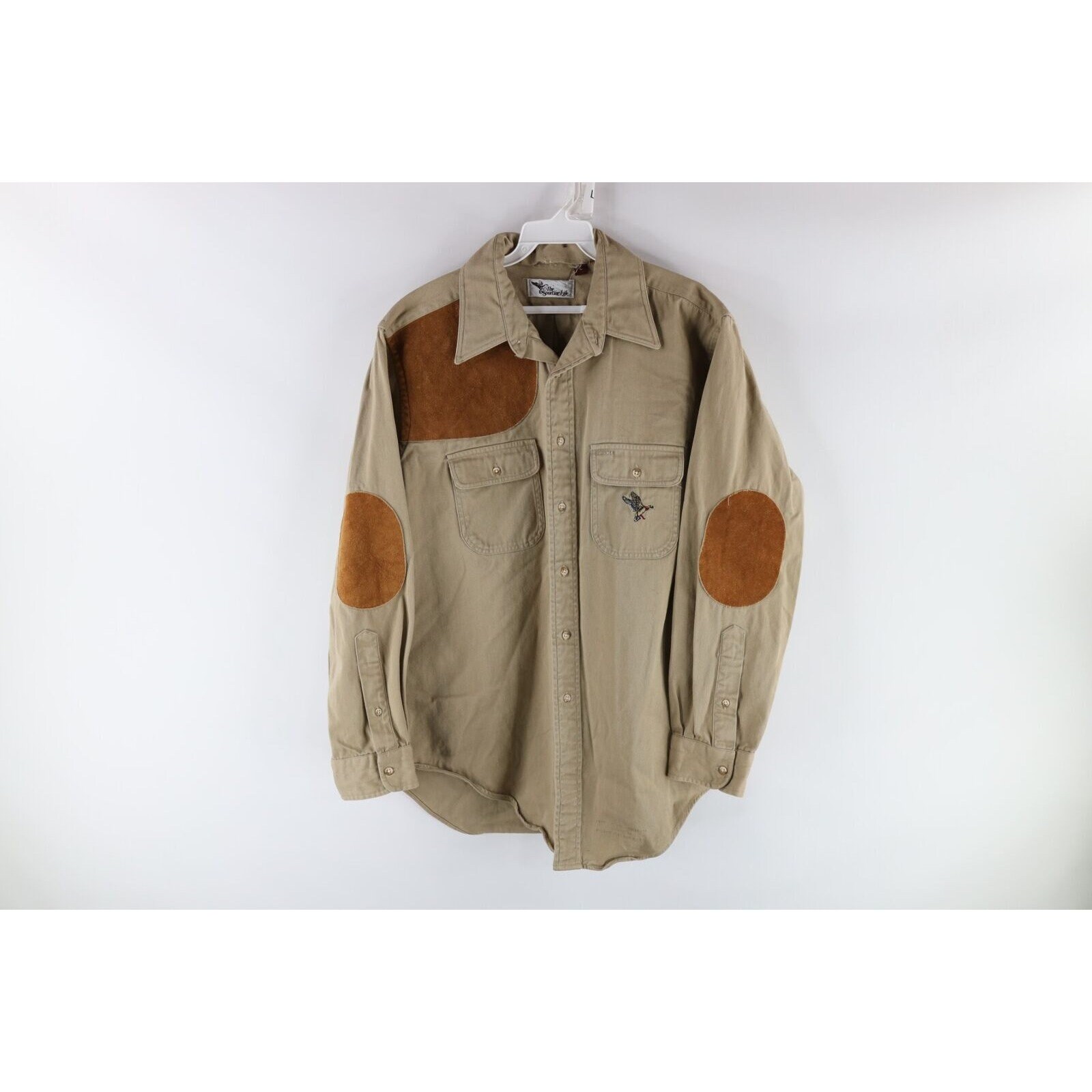 mens shirts with leather elbow patches