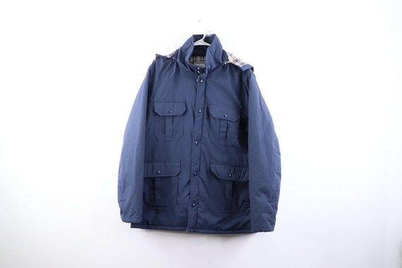 80s K Brand Products Mens Large Flannel Lined Hood