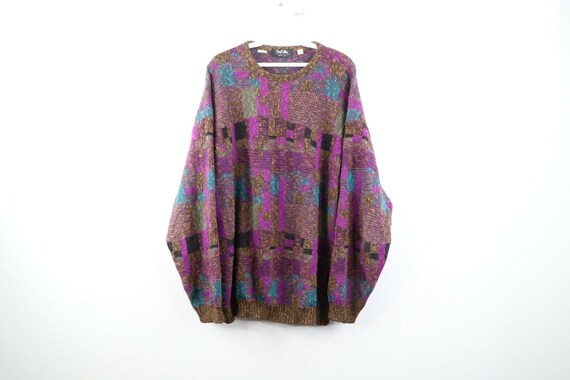 90s Coogi Style Mens Large Ed Bassmaster Multicolo