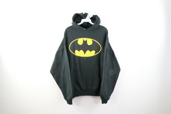 90s Mens Size Large DC Comics Batman Logo Faded Ho