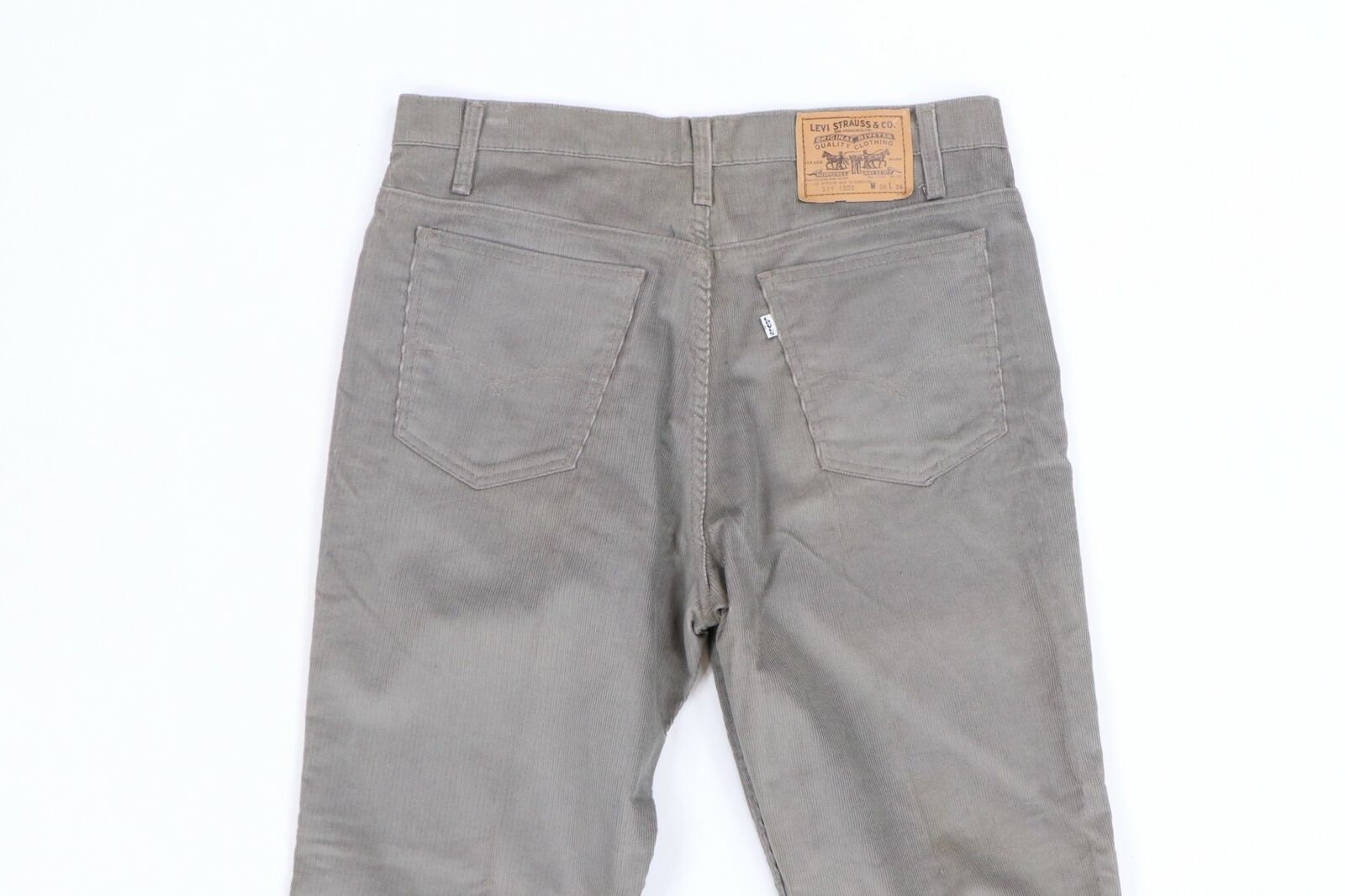 80s Levis 517 1555 Faded Bootcut Corduroy Pants Gray USA Mens - Etsy