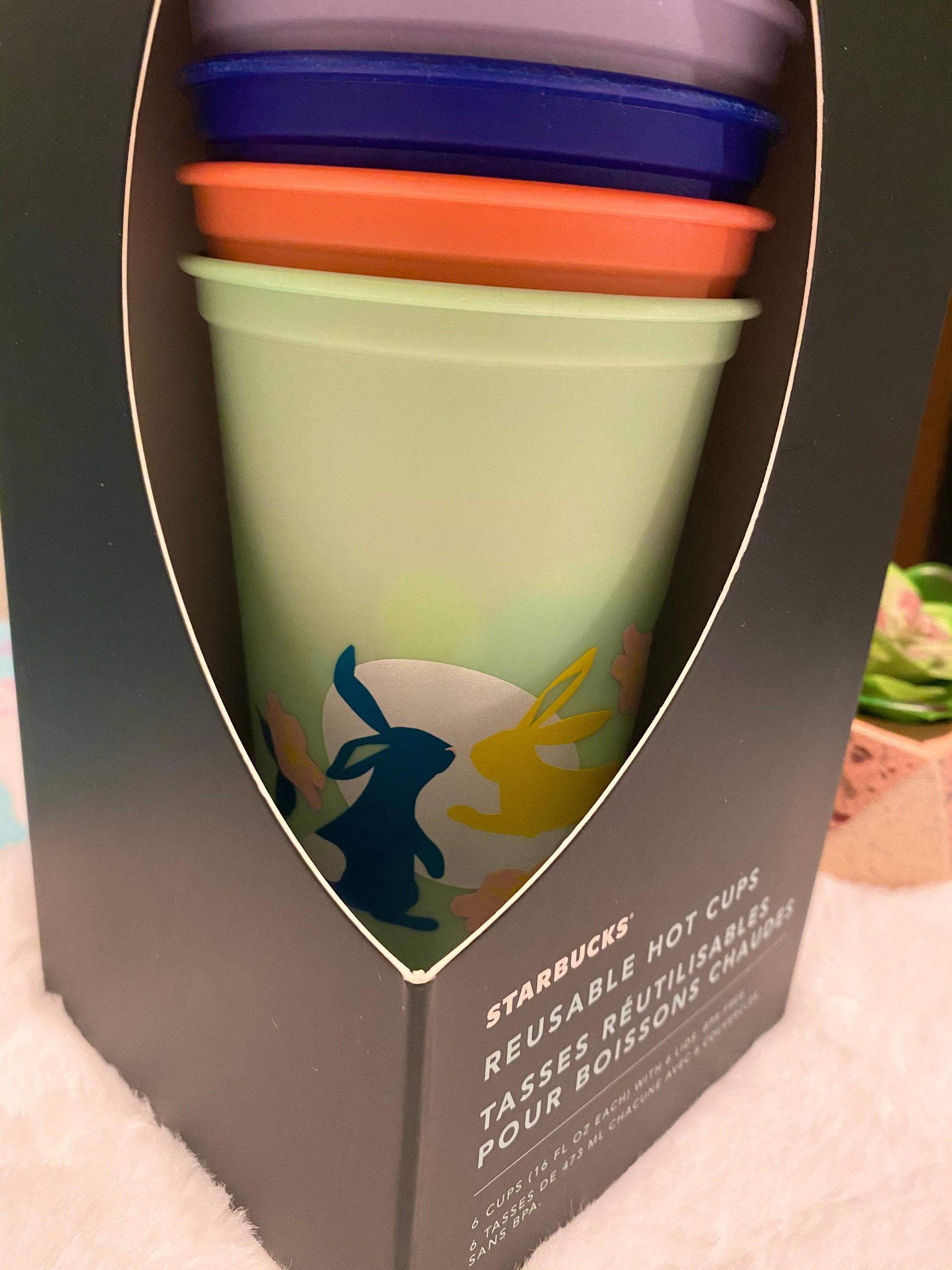 Starbucks Easter Bunny 2021 Limited Edition Reusable Hot Cups Etsy