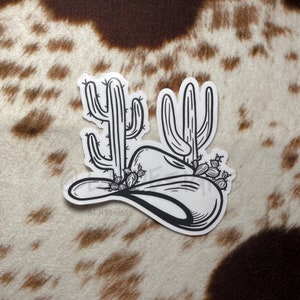 Cowboyhoed Cactus Westerse Sticker
