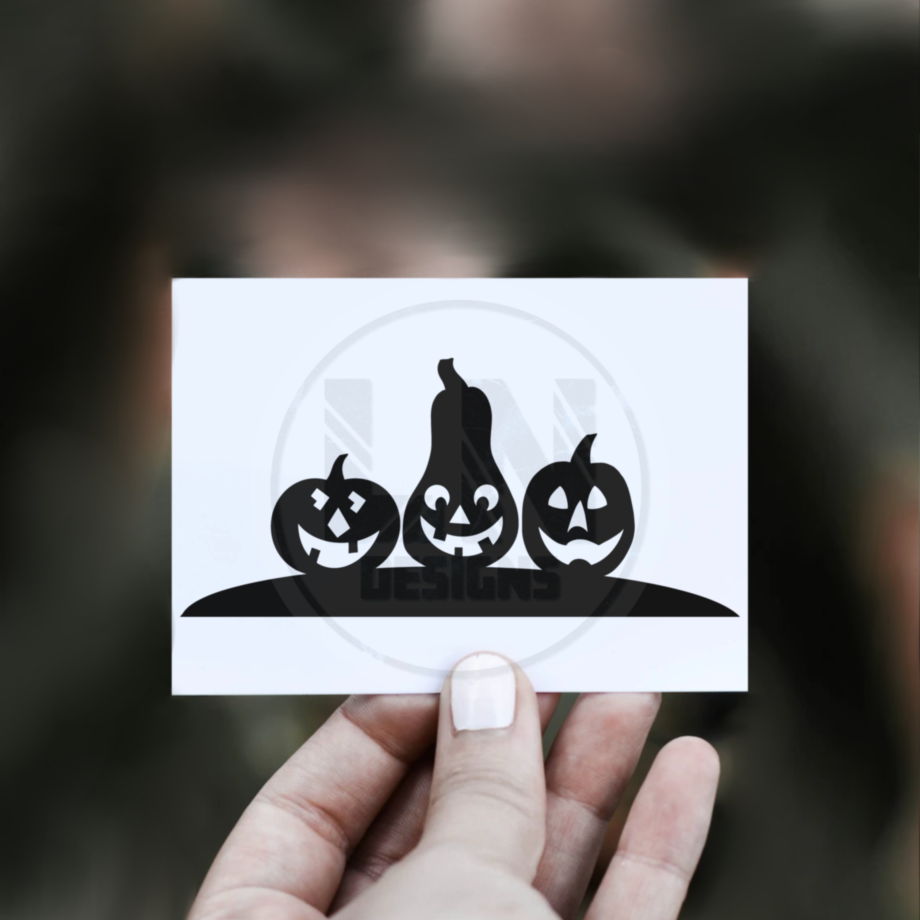 Halloween Jack O Lantern Pumpkins Easter egg Vinyl Decal For Windshield | Fits Jeep Wrangler JK jku JL jlu