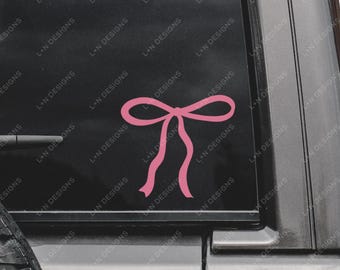 Sticker vinyle mignon noeud coquette, autocollant automobile camion voiture
