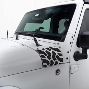 Off-Road Tire Tread Cowl Decal Set | Fits Jeep Wrangler JK JKU 2007-2018