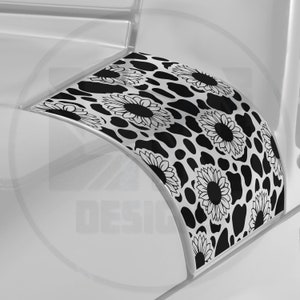Cow Print Sunflower Cowl Decal Set | Fits Jeep Wrangler JK JKU 2007-2018