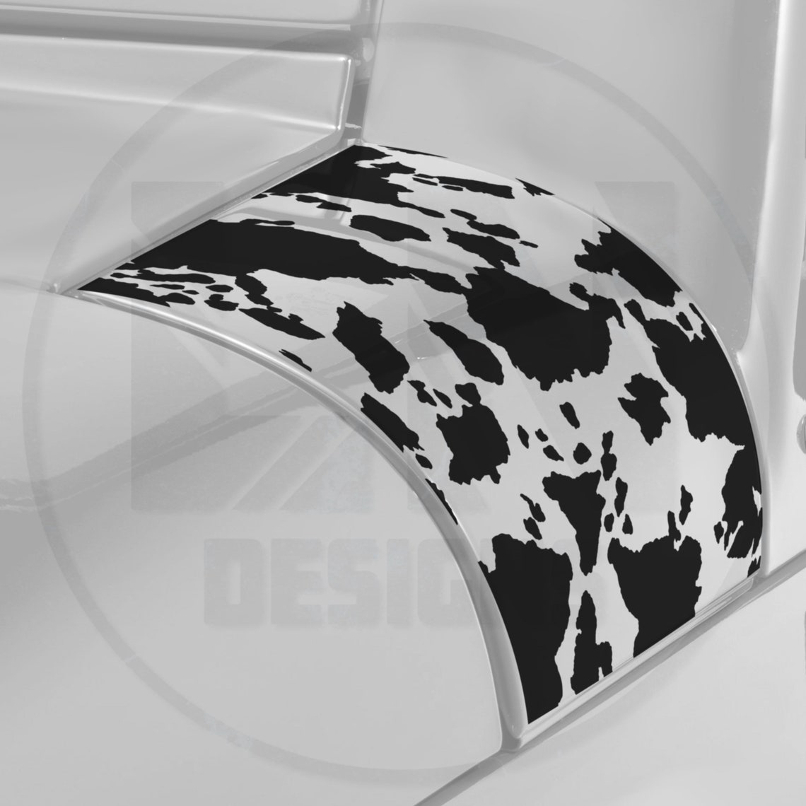 Cowhide Sticker Cow Print Cow Hide Cowl Decal Set | Fits Jeep Wrangler JK JKU 2007-2018 ...