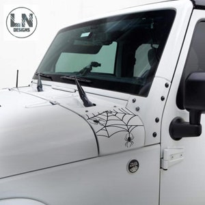 Halloween-spin op web-stickerset | Past op Jeep Wrangler JK JKU 2007-2018