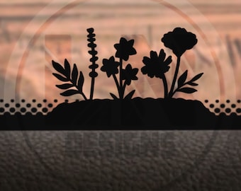 Flower Garden Easter egg Vinyl Decal For Windshield | Fits Jeep Wrangler JK jku JL jlu