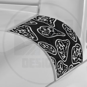 Cow Print Cowboy Hat Western Cowl Decal Set | Fits Jeep Wrangler JK JKU 2007-2018