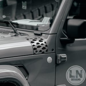 Clouds Cowl Decal Set | Fits Jeep Wrangler JL JLU / Gladiator 2018-2025
