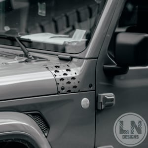 Boho Buffalo Western Cowl Decal Set | Fits Jeep Wrangler JL JLU / Gladiator 2018-2025