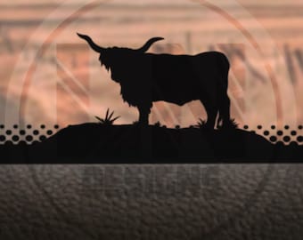 Highland Cow Easter Egg Vinyl Decal For Windshield | Fits Jeep Wrangler JK jku JL jlu