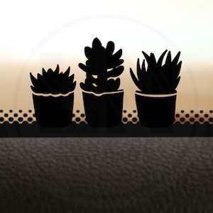 Mini Succulent Garden Easter egg Vinyl Decal For Windshield | Fits Jeep Wrangler JK jku JL jlu
