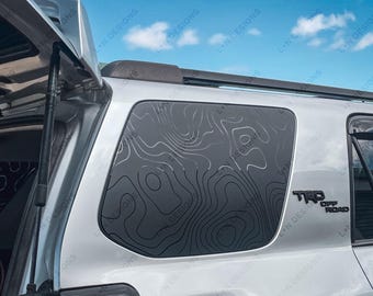 Topography Rear Side Window Decal | Fits 2010-2024 Toyota 4Runner