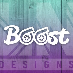 Turbo Boost Diesel Truck Car Vinyl Decal Window Sticker
