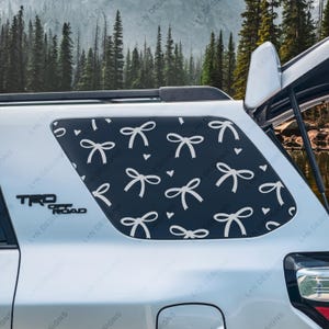 Coquette Bows Rear Side Window Decal | Fits 2010-2024 Toyota 4Runner