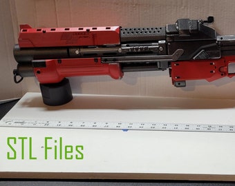 Archivos STL para el kit de modificación Nerf Carnage Shotgun de Cyberpunk 2077 y Edgerunners, compatible con Nerf Retaliator